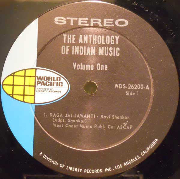 Various - The Anthology Of Indian Music Volume One (LP) [US] 1st (Very Good Plus (VG+))