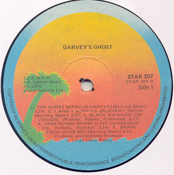 Burning Spear - Garvey's Ghost (1976 UK Press)