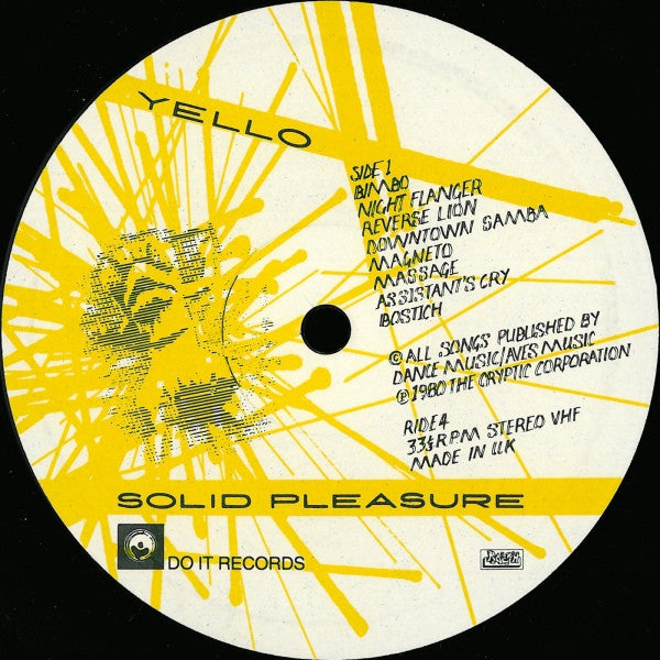 Yello - Solid Pleasure (1981 UK Press)