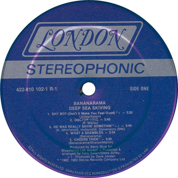 Bananarama - Deep Sea Skiving (1983 STEREO)