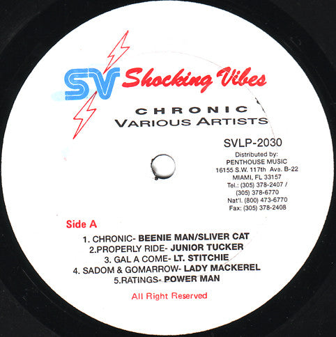 Various - Chronic (LP) [US] 1st (Very Good Plus (VG+))