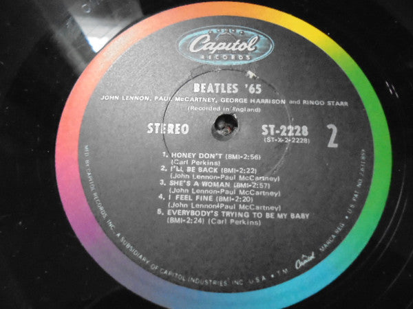 The Beatles - Beatles '65 (LP) [US] 1968 RP (Very Good Plus (VG+))