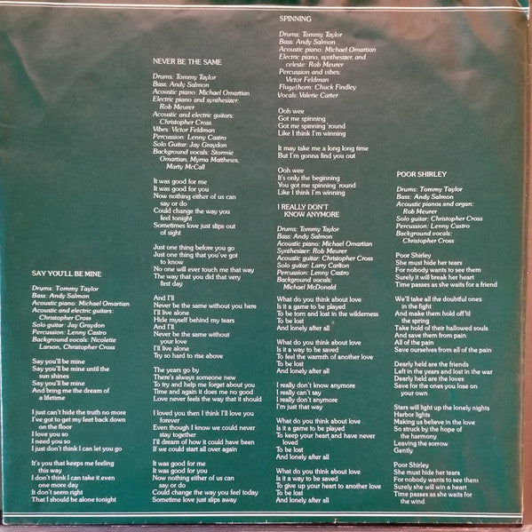 Christopher Cross - Christopher Cross (LP) [US] 1st (Very Good Plus (VG+))