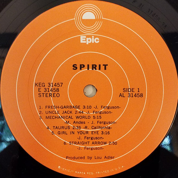 Spirit (8) - Spirit (LP) [US] 1st (Very Good Plus (VG+))