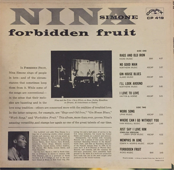 Nina Simone - Forbidden Fruit (1965 Press)