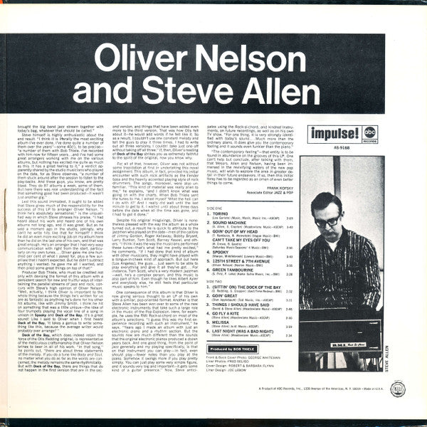 Oliver Nelson - Soulful Brass (LP) [US] 1972 RP (Mint (M))