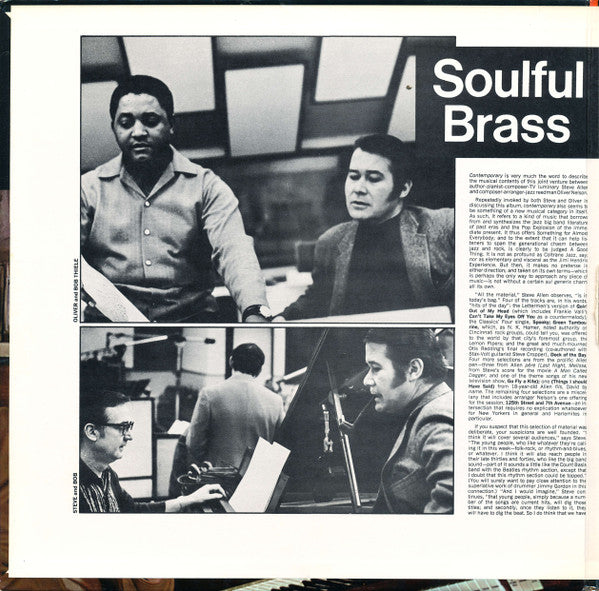 Oliver Nelson - Soulful Brass (LP) [US] 1972 RP (Mint (M))