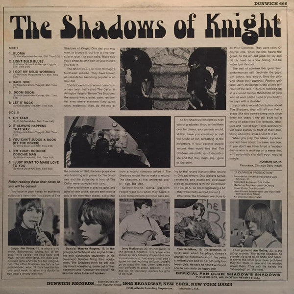 The Shadows Of Knight - Gloria (LP) [US] 1st (Very Good Plus (VG+))