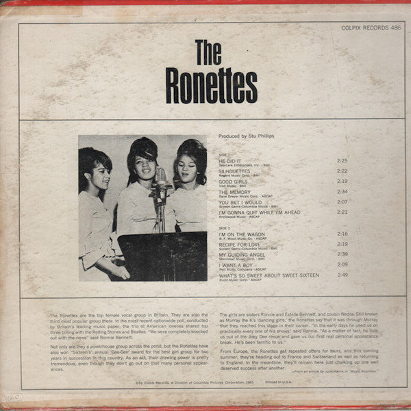 The Ronettes - The Ronettes (Featuring Veronica) (1965 MONO PROMO)