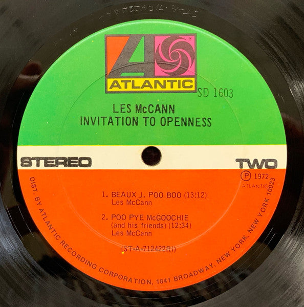 Les McCann - Invitation To Openness (LP) [US] 1st (Near Mint (NM or M-))