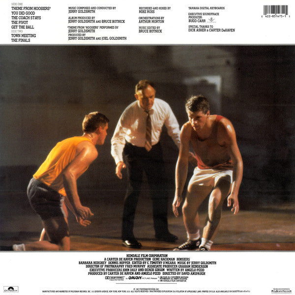 Jerry Goldsmith - Hoosiers (Original Motion Picture Soundtrack) (LP) [US] 1st (Near Mint (NM or M-))