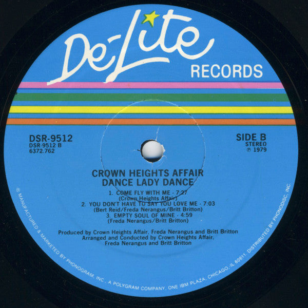 Crown Heights Affair - Dance Lady Dance (1979 US Press)