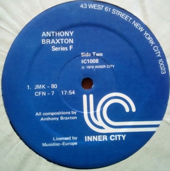 Anthony Braxton - Saxophone Improvisations / Series F. (1976 Reissue)