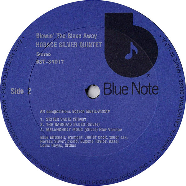The Horace Silver Quintet - Blowin' The Blues Away (LP) [US] 1975 RP (Near Mint (NM or M-))