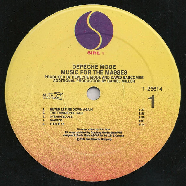 Depeche Mode - Music For The Masses (LP) [US] 1st (Near Mint (NM or M-))