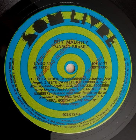 Ruy Maurity - Ganga Brasil (LP) [Brazil] 1st