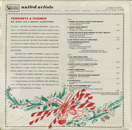 Ferrante & Teicher - We Wish You A Merry Christmas (LP) [US] 1st (Very Good Plus (VG+))