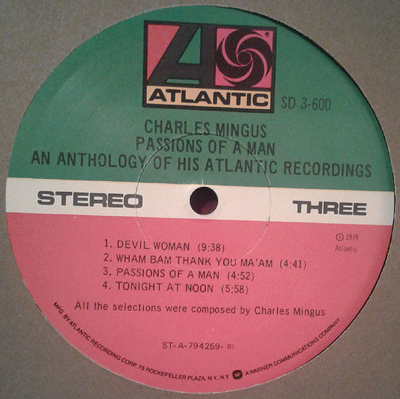 Charles Mingus - Passions Of A Man: An Anthology Of His Atlantic Recordings (LP) [US] 1st (Very Good Plus (VG+))