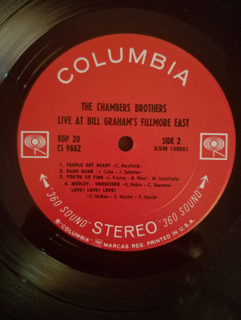 The Chambers Brothers - Love, Peace And Happiness / Live At Bill Graham's Fillmore East