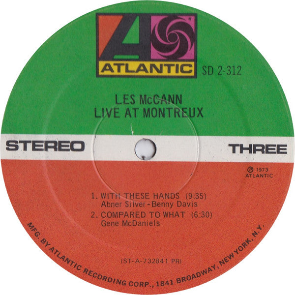 Les McCann - Live At Montreux (LP) [US] RP (Very Good Plus (VG+))