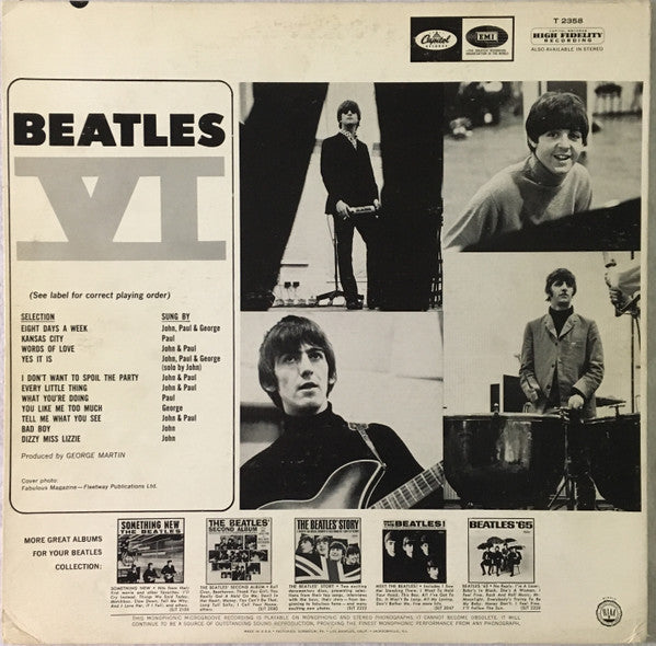 The Beatles - Beatles VI (LP) [US] 1st (Very Good Plus (VG+))