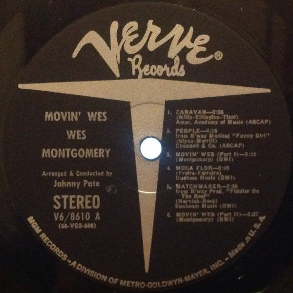 Wes Montgomery - Movin' Wes (LP) [US] 1st (Near Mint (NM or M-))