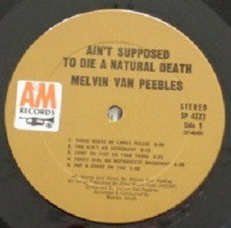 Melvin Van Peebles - Ain't Supposed To Die A Natural Death (LP) [US] 1st (Very Good Plus (VG+))