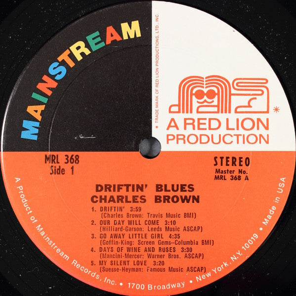Charles Brown - Driftin' Blues (LP) [US] 1st (Very Good Plus (VG+))