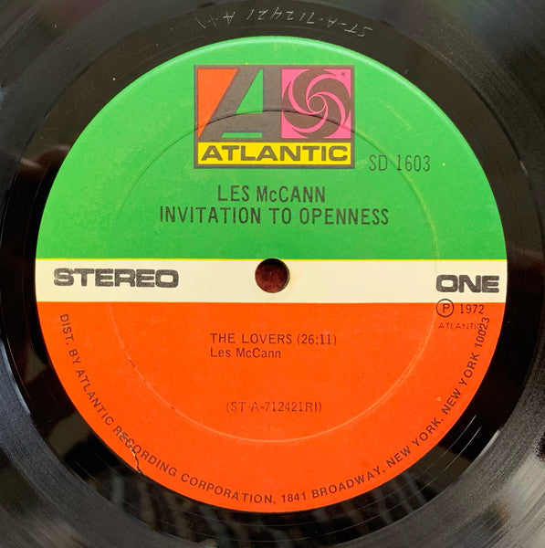 Les McCann - Invitation To Openness (LP) [US] 1st (Near Mint (NM or M-))