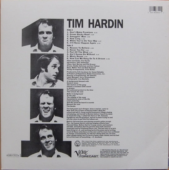 Tim Hardin - Tim Hardin 1 (LP) [US] RP (Near Mint (NM or M-))