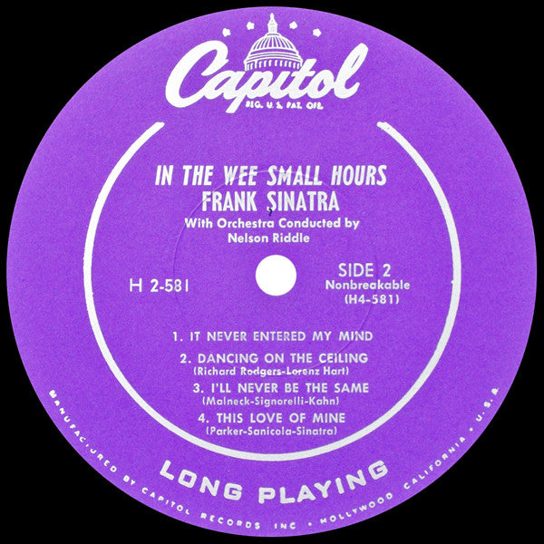 Frank Sinatra - In The Wee Small Hours (Part 2) (10")