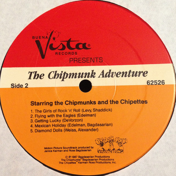 The Chipmunks - The Chipmunk Adventure (At Last! Alvin's First Motion Picture Soundtrack) (LP) [US] 1st (Very Good (VG))