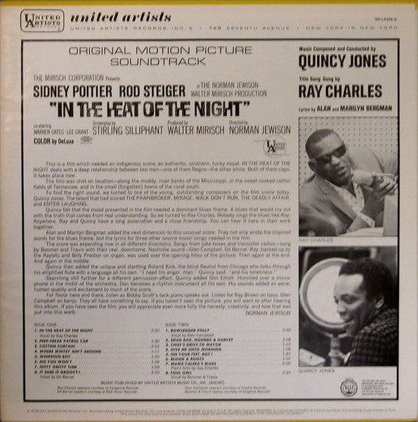 Quincy Jones - In The Heat Of The Night: Original Motion Picture Soundtrack (LP) [US] RP (Very Good Plus (VG+))