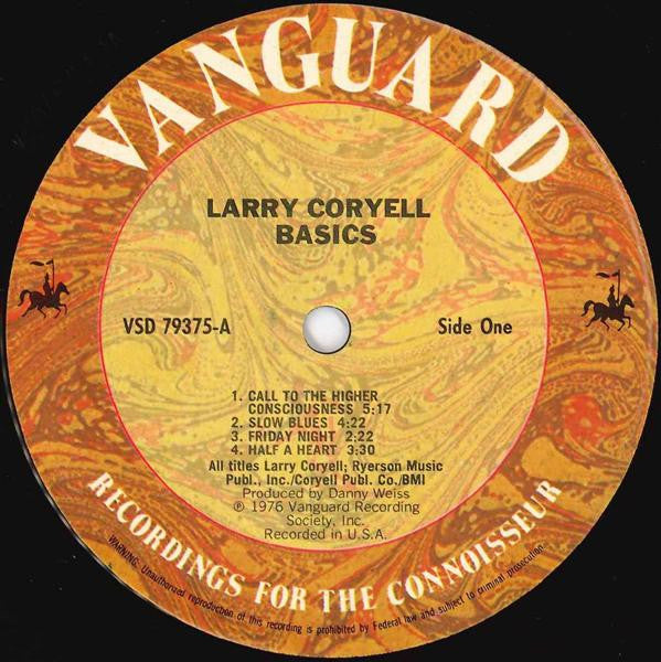 Larry Coryell - Basics (LP) [US] 1st (Very Good Plus (VG+))