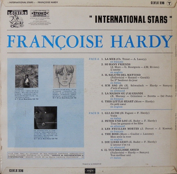 Françoise Hardy - International Stars (LP) [France] 1st (Very Good Plus (VG+))