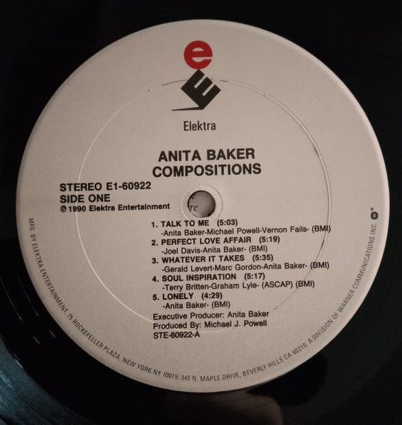Anita Baker - Compositions (LP) [US] 1st (Near Mint (NM or M-))