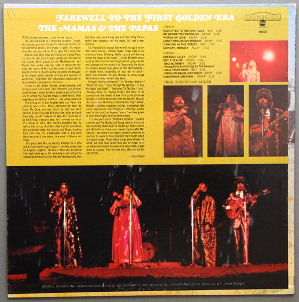 The Mamas & The Papas - Farewell To The First Golden Era (1967 MONO Compilation)