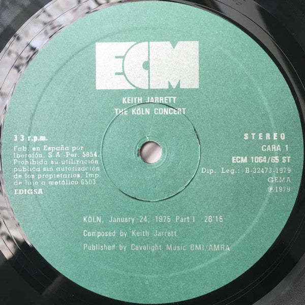 Keith Jarrett - The Köln Concert  (LP) [Spain] 1st