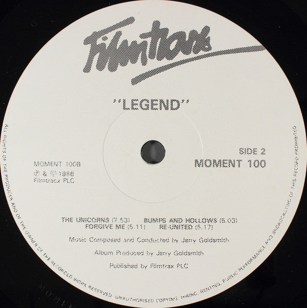 Jerry Goldsmith - Legend (LP) [UK] 1st (Near Mint (NM or M-))