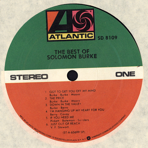 Solomon Burke - The Best Of Solomon Burke (LP) [US] 1974 RP (Near Mint (NM or M-))
