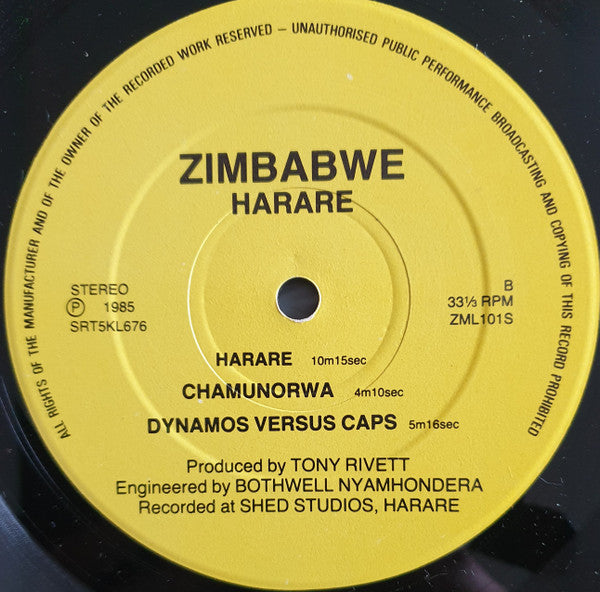 The Real Sounds - Harare (1985 UK Press)