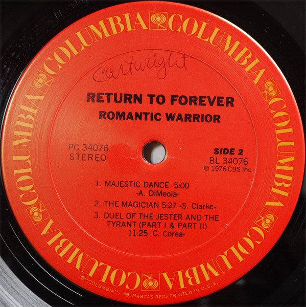 Return To Forever - Romantic Warrior (LP) [US] 1st (Very Good Plus (VG+))