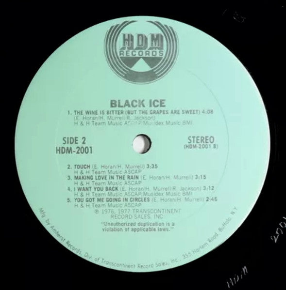 Black Ice - Black Ice (1977 LP)