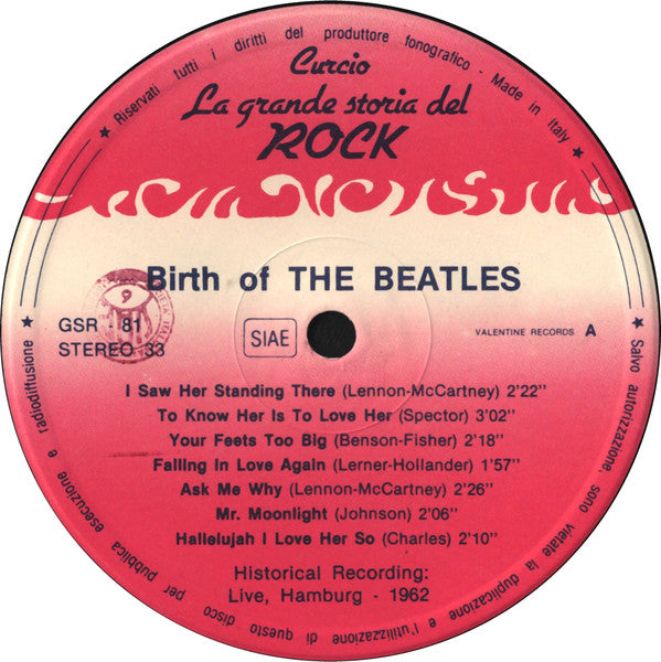 The Beatles - Birth Of The Beatles Vol. 2  (LP) [Italy] 1st (Near Mint (NM or M-))