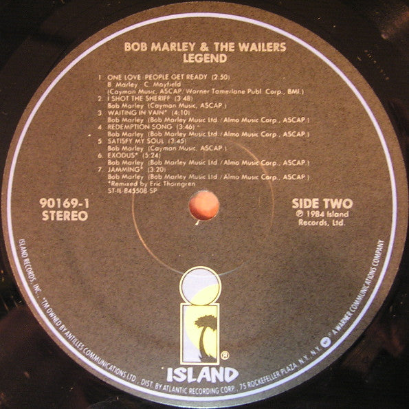 Bob Marley & The Wailers - Legend - The Best Of Bob Marley And The Wailers (LP) [US] 1986 RP