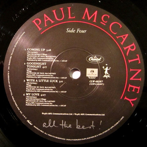 Paul McCartney - All The Best ! (LP) [US] 1st