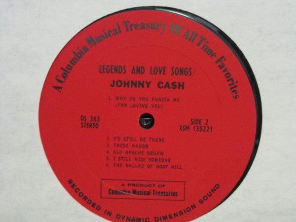 Johnny Cash - Legends And Love Songs (1968 US Compilation)
