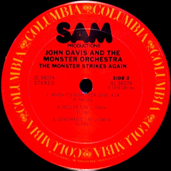 John Davis & The Monster Orchestra - The Monster Strikes Again (1979 US Press)