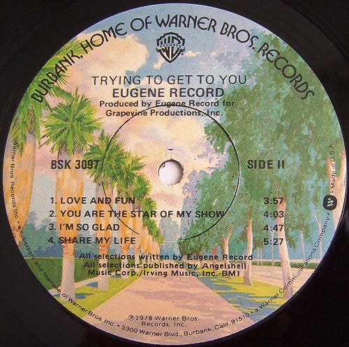 Eugene Record - Trying To Get To You (LP) [US] 1st (Mint (M))