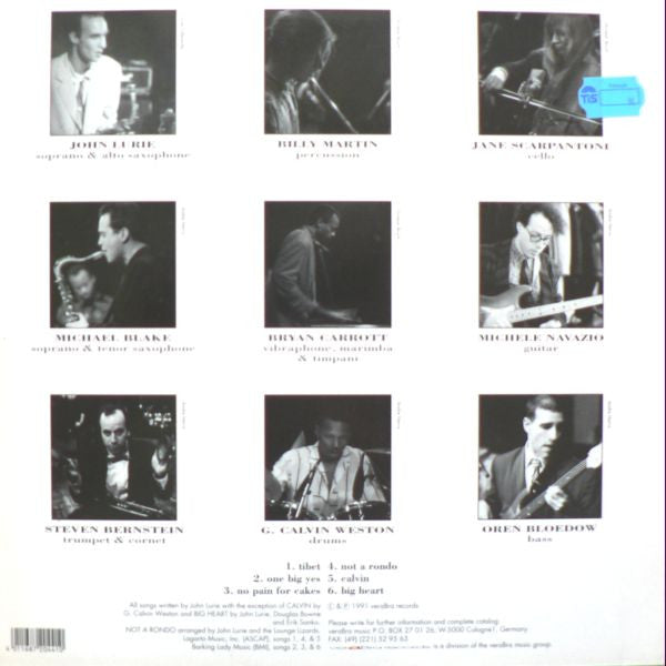 Lounge Lizards - Berlin 1991 Part I (LP) [Germany] 1st (Near Mint (NM or M-))